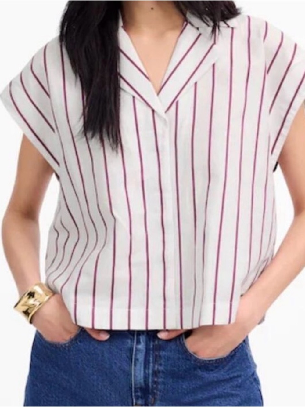 Madewell Resort-Collar Shirt in Linen-Cotton